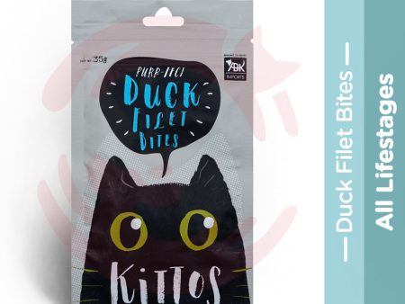 Kittos Cat Treat - Duck Filet Bites (35g) - Pack of 2 Sale