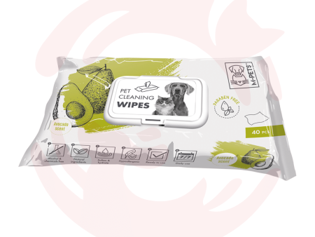 M-Pets Pet Cleaning Wipes - Avocado (40 Pcs) Discount