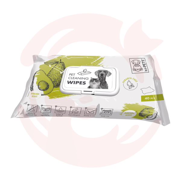 M-Pets Pet Cleaning Wipes - Avocado (40 Pcs) Discount