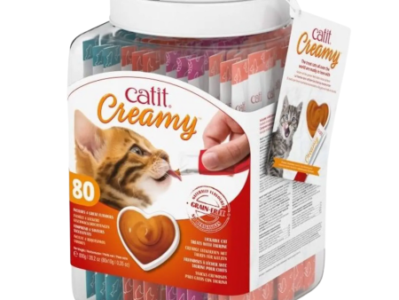 Catit Creamy Lickable Cat Treat - Gift Jar Online Hot Sale