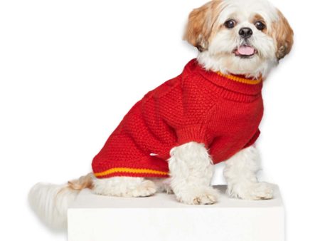 beboji Cable Knit Rust Sweater for Dogs Hot on Sale