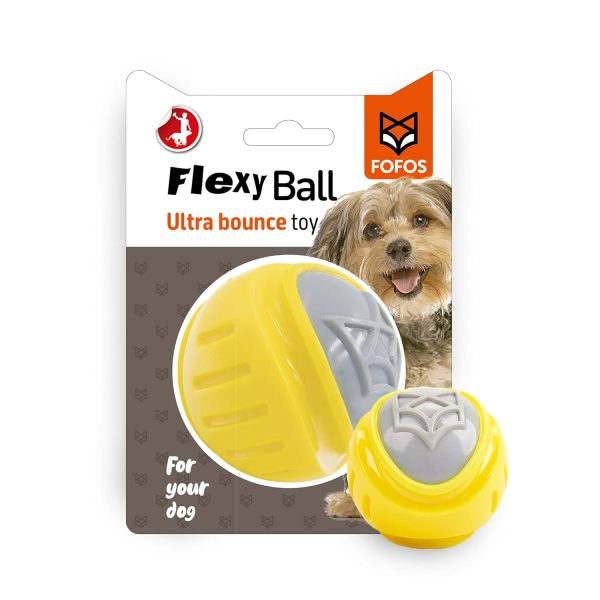 Fofos Flexy Ball Ultra Bounce Fetch Dog Toy Online now