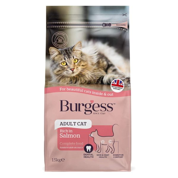 Burgess SupaCat Adult Cat Scottish Salmon For Discount