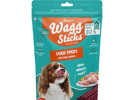 Chesters Wagg Sticks Liver Sticks Dog Treat - 70 gm For Discount