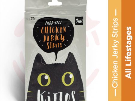 Kittos Cat Treat - Chicken Jerky Strips (35g) - Pack of 2 For Cheap