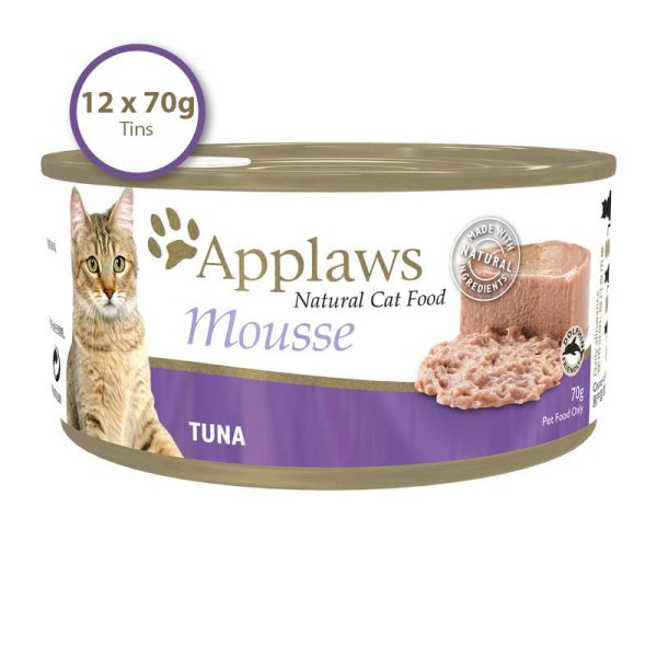 Applaws Wet Cat Food - Tuna Mousse (70g x 12 Cans) Supply