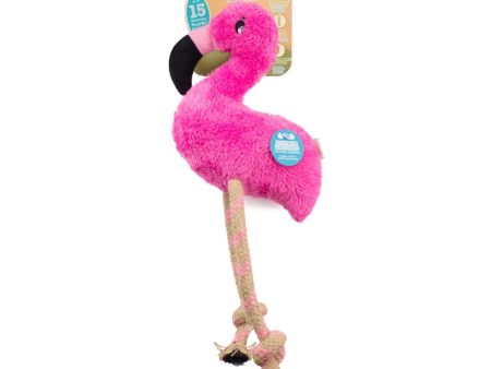 BeCo Dog Toy - Hemp Rope - Fernando the Flamingo Discount