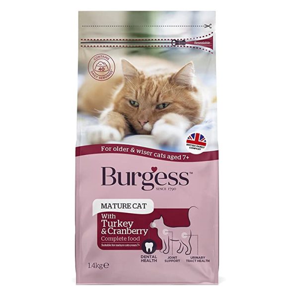 Burgess SupaCat Mature Cat Turkey and Cranberry Online now