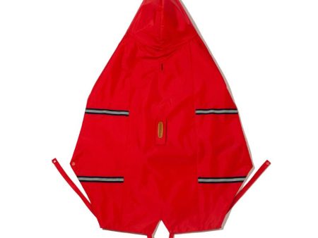 PetWale Raincoats with Reflective Strips for Dogs - Red Online