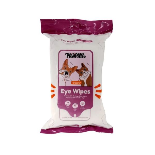 Pawpaya Pet Eye Wipes for Cats & Dogs (25 Wipes) on Sale