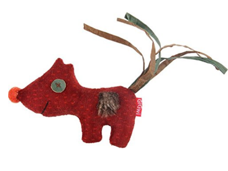 GiGwi Cat Toys - Catch & Scratch - Fox w catnip Online Sale