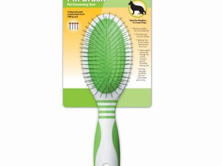 Andis Large Pin Brush Lime Green For Dogs Fashion