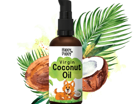 Happy Puppy Organics - Coconut Oil For Cats & Dogs (100ml) Online now