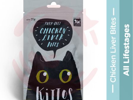 Kittos Cat Treat - Chicken Liver Bites (35g) - Pack of 2 Online Sale