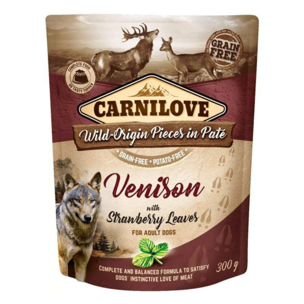 Carnilove Pouch - Venison & Strawberry leaf on Sale