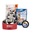 Whisker Wonderland Cat Pack: Trixie Tuna Rolls, Fur Pro Paw Balm, Fofos Toy & ZL Double Walled Bowl Online