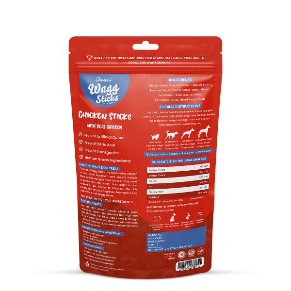 Chesters Wagg Sticks- Chicken Sticks Dog Treat For Sale