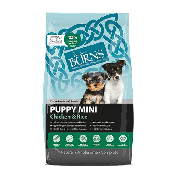 Burns Puppy Mini Bite Chicken & Rice 2kg Sale