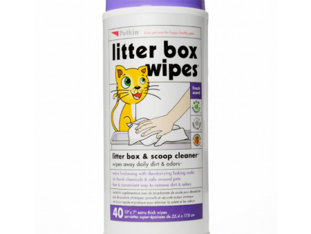 Petkin - Litter Box Wipes 40 Wipes For Discount