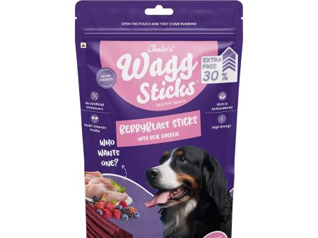 Chesters Wagg Sticks Berryblast Sticks Dog Treat Discount