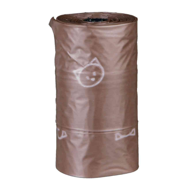 Trixie Cat Dirt Bags Biodegradable Brown, 3 rolls of 10pcs Online now