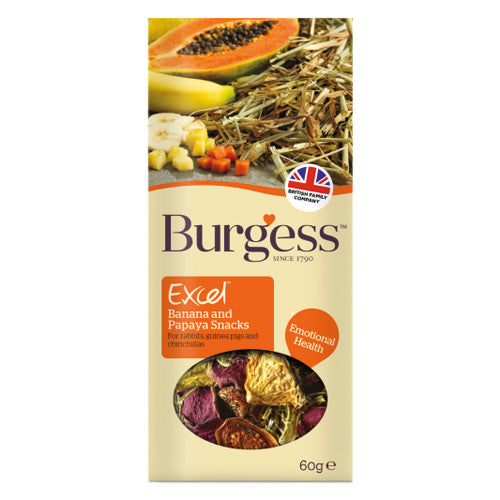 Burgess Excel Snacks Banana & Papaya 60g Discount