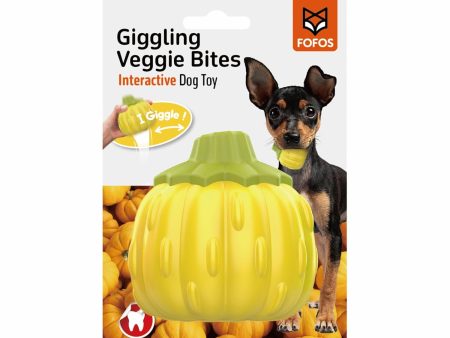 FOFOS Giggling Vegi-Bites Dog Toy Pumpkin For Discount