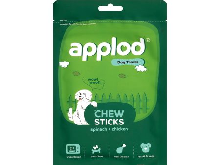 Applod Soft Spinach & Chicken Chew Sticks - 70 gm Supply