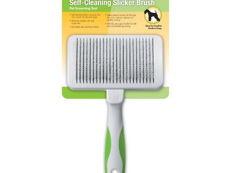 Andis Self-Cleaning Slicker Brush Lime Green Fashion