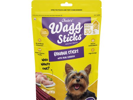 Chesters Wagg Sticks- Banana Sticks Dog Treat - 70 gm Discount