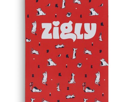 Zigly Furry Friends Notebook - Red For Sale