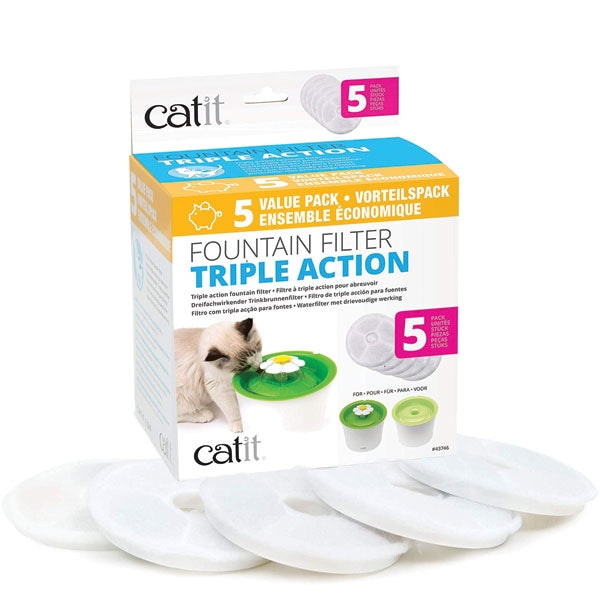 Catit Triple Action Filter 5 pack Sale