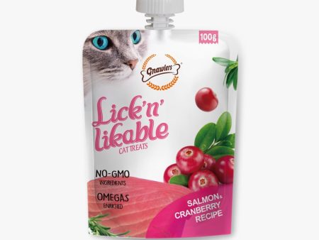 Gnawlers Lick n Lickables ( Salmon & Cranberry ) Recipe - 100g For Discount