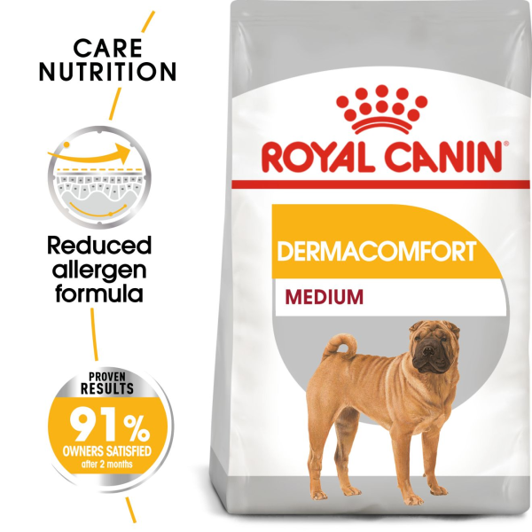 Royal Canin Medium Dermacomfort Adult Dry Dog Food Discount