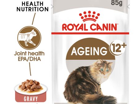 Royal Canin Cat Pouch - Ageing 12+ in Gravy on Sale