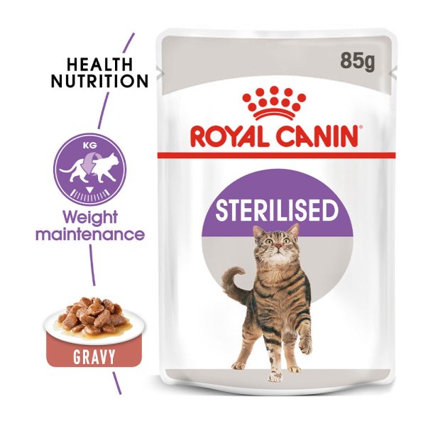 Royal Canin Cat Pouch - Sterilised in Gravy Fashion