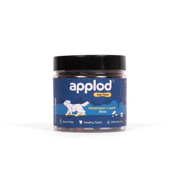 Applod Mushroom & Lamb Bites Dog Treat – 200g Supply