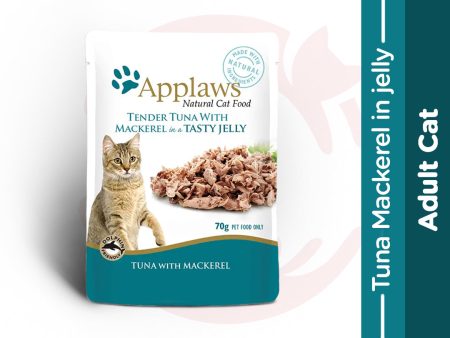 Applaws Wet Cat Food - Tuna with Mackerel in Jelly (70g x 16 Pouches) Online Hot Sale