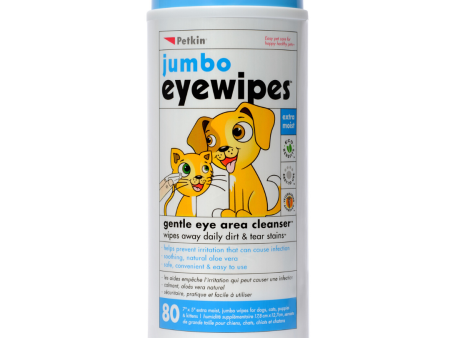 Petkin Jumbo Eyewipes 80 Wipes on Sale