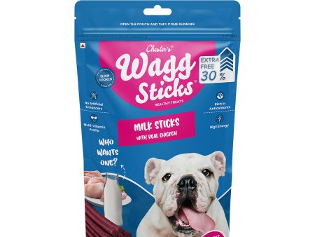 Chesters Wagg Sticks- Milk Sticks Dog Treat - 70 gm on Sale