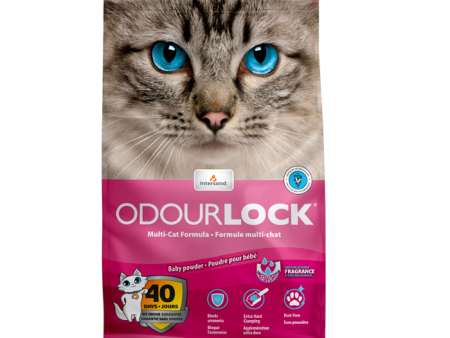 Intersand Odourlock Clumping Cat Litter - Baby Powder (12kg) Online Hot Sale