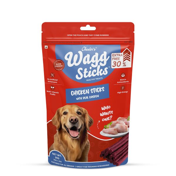 Chesters Wagg Sticks- Chicken Sticks Dog Treat For Sale