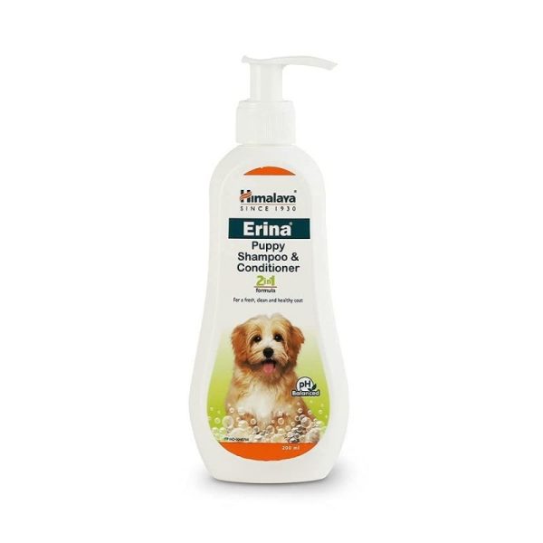 Himalaya Erina Shampoo and Conditioner for Puppies 2-in-1 Formula (200ml) Fashion