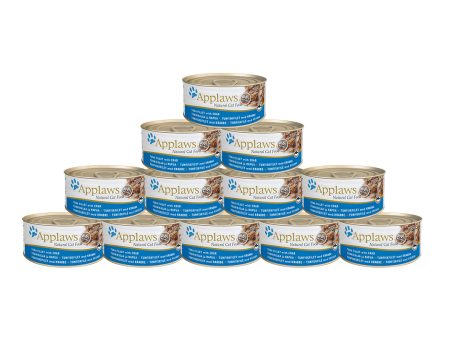 Applaws Wet Cat Food - Tuna Fillet with Crab (70g x 12 Cans) Sale