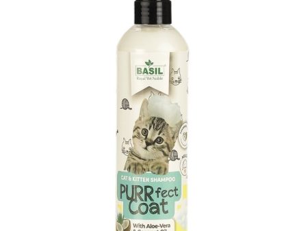 Basil Purrfect Coat Shampoo for Cats and Kittens (300ml) Sale