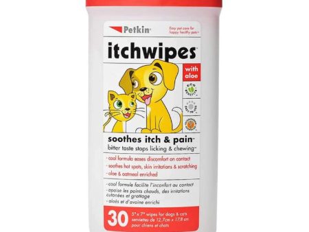 Petkin Itch Wipes 30 wipes Hot on Sale