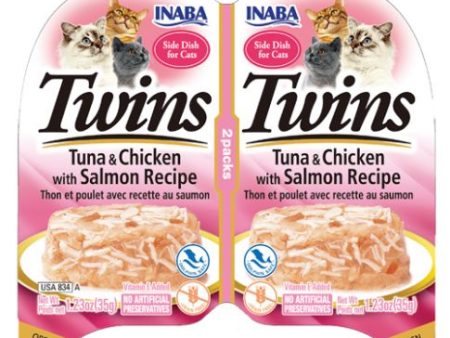 Inaba Cat Twins Cup  Tuna n Chicken With Salmon Recipe  Wet Cat Food - 70 gm For Cheap