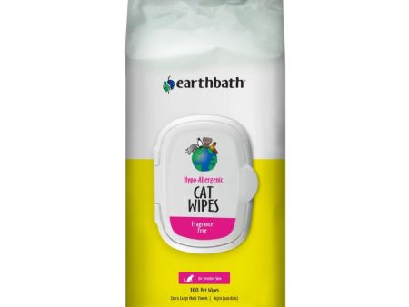 Earthbath Wipes for Cats - Hypo-Allergenic Fragrance-Free (100 pcs) For Discount