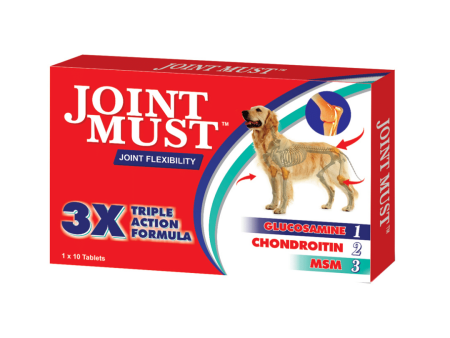 Sky EC Supplements for Cats & Dogs - Joint Must For Joint Flexibility (10 Tabs) Supply