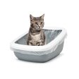 Savic Aseo Jumbo Litter Tray (Lxbxh- 68.5X48.2X27.9) Cm - Cool Grey on Sale